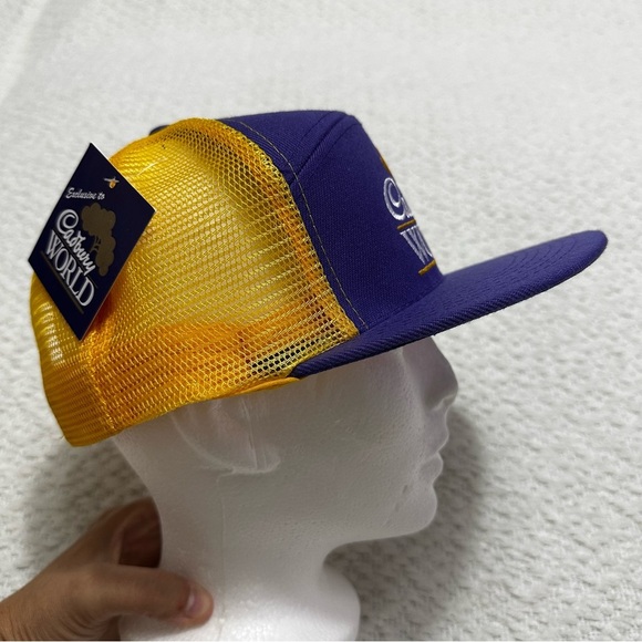 Rare Cadbury World Purple Baseball Cap Trucker Hat One Size Fits All Adjustable - Picture 5 of 9